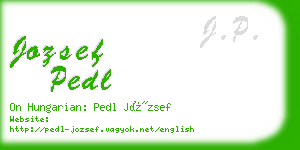 jozsef pedl business card